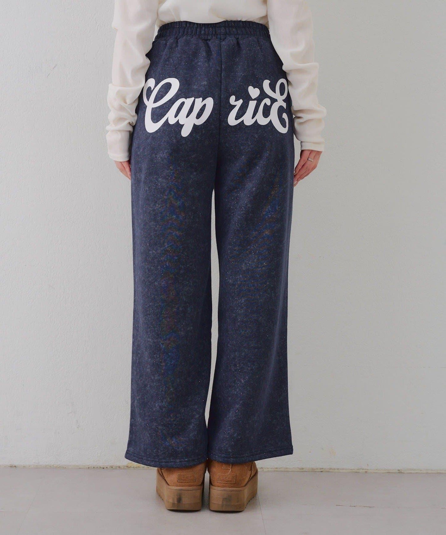 背面印花【RMAF】亮片休閒褲