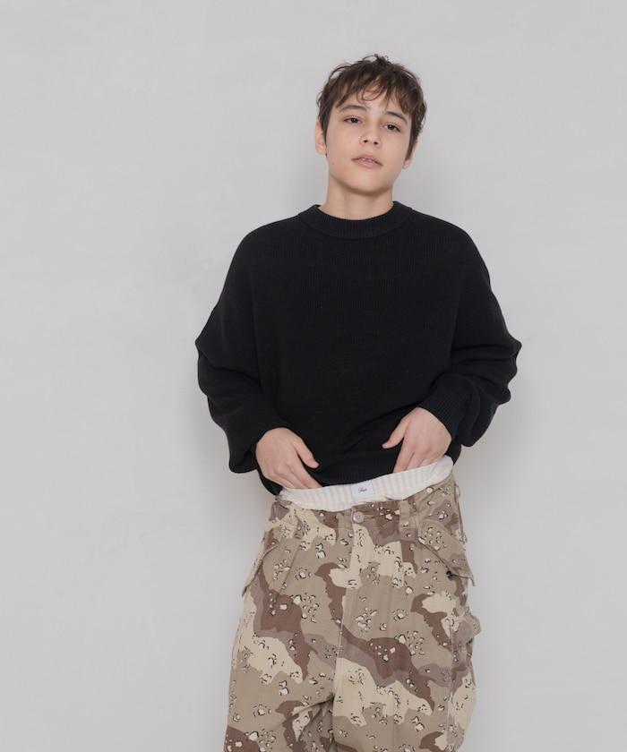 ローソン×FREAK'S STORE RELAX FIT EASY WASH KNIT/寬鬆版型易洗針織衫/ローソンフリーク