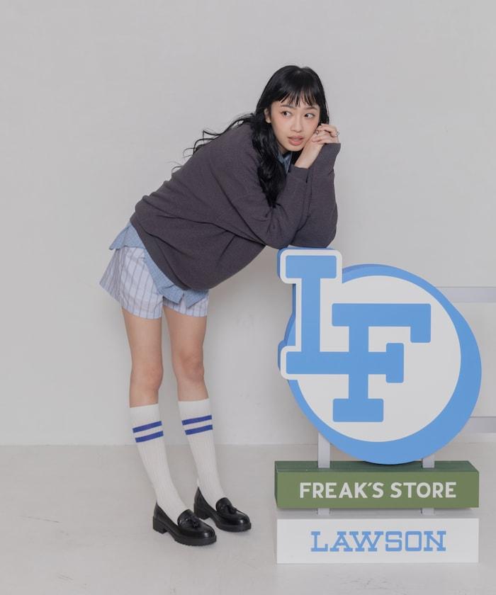 ローソン×FREAK'S STORE RELAX FIT EASY WASH KNIT/寬鬆版型易洗針織衫/ローソンフリーク