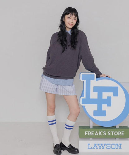 ローソン×FREAK'S STORE RELAX FIT EASY WASH KNIT/寬鬆版型易洗針織衫/ローソンフリーク