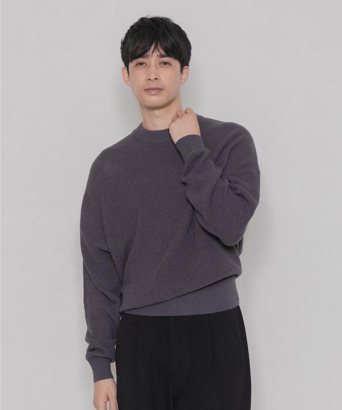 ローソン×FREAK'S STORE RELAX FIT EASY WASH KNIT/寬鬆版型易洗針織衫/ローソンフリーク