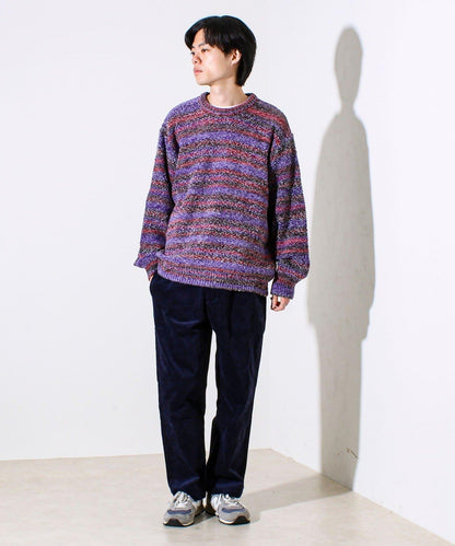 【蓬鬆立體感】漸變花呢套頭衫