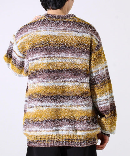 【蓬鬆立體感】漸變花呢套頭衫