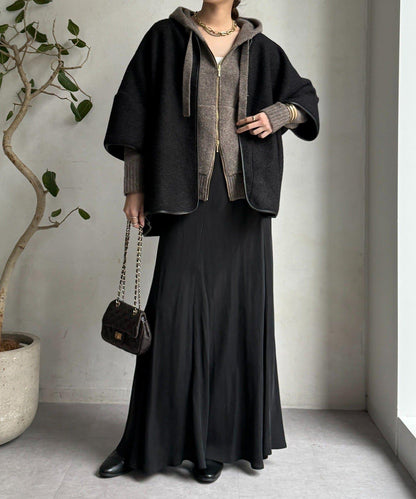 【DouDou】羊毛斗篷風外套