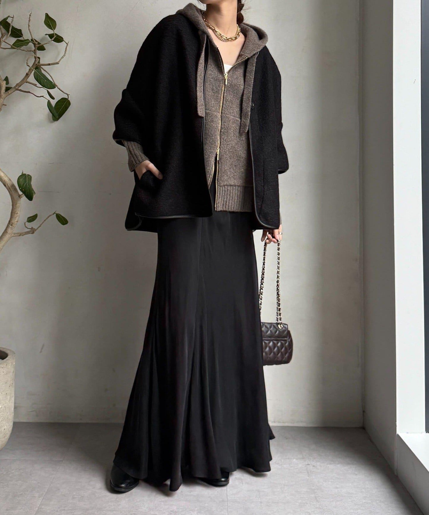 【DouDou】羊毛斗篷風外套