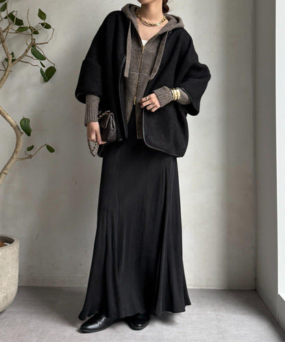 【DouDou】羊毛斗篷風外套