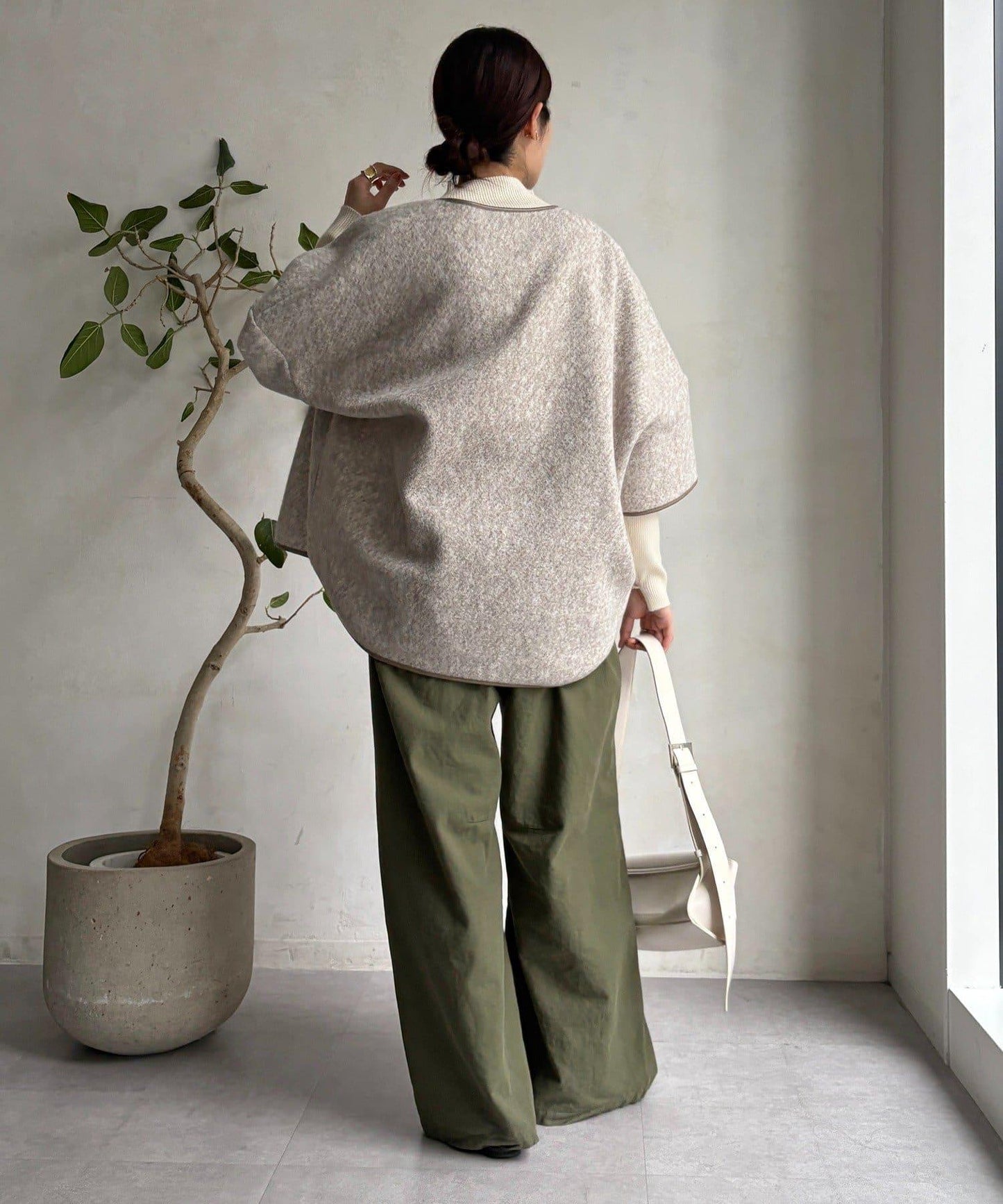 【DouDou】羊毛斗篷風外套