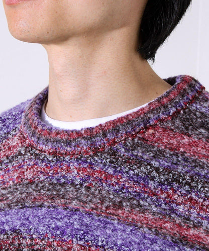 【蓬鬆立體感】漸變花呢套頭衫