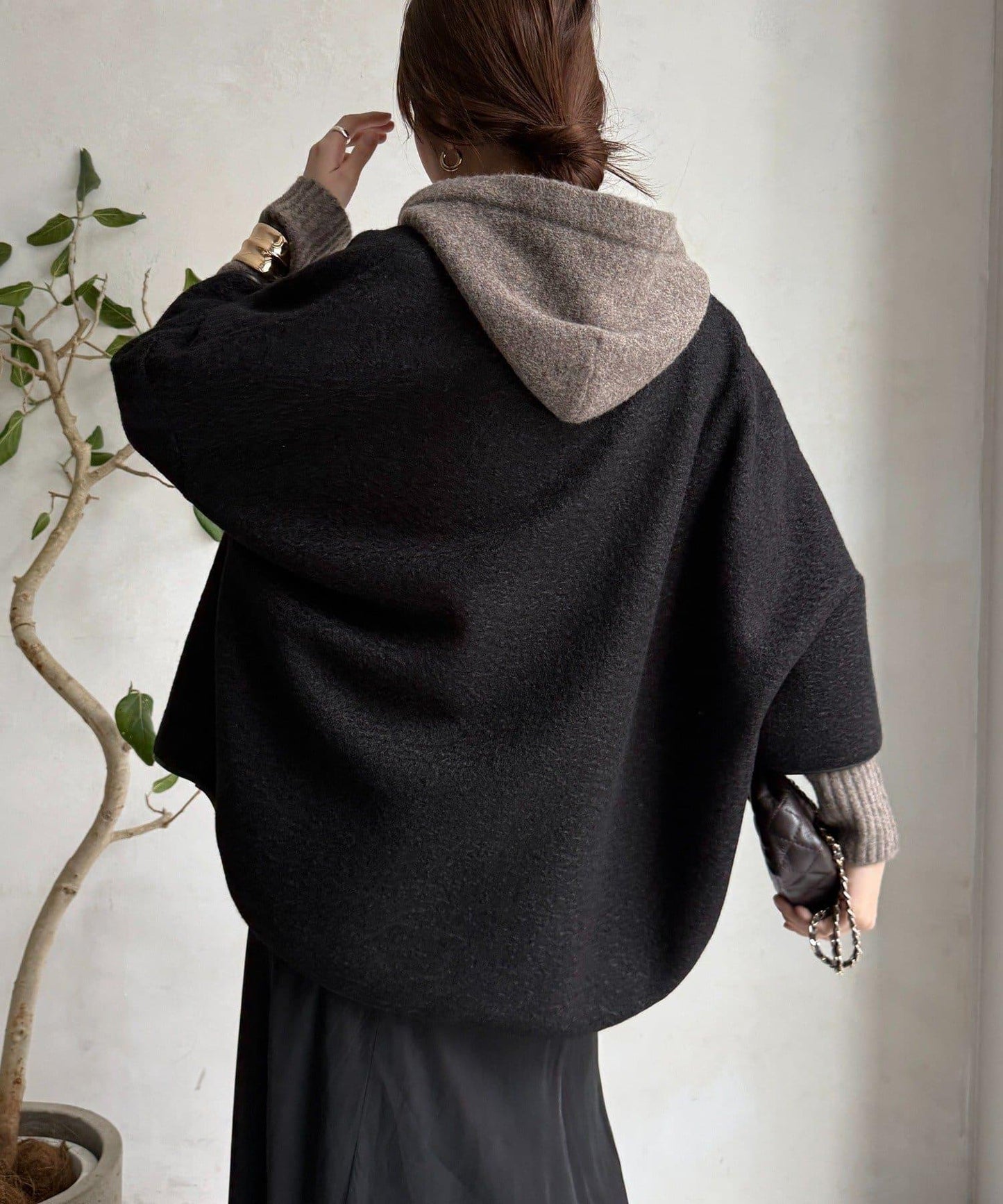 【DouDou】羊毛斗篷風外套