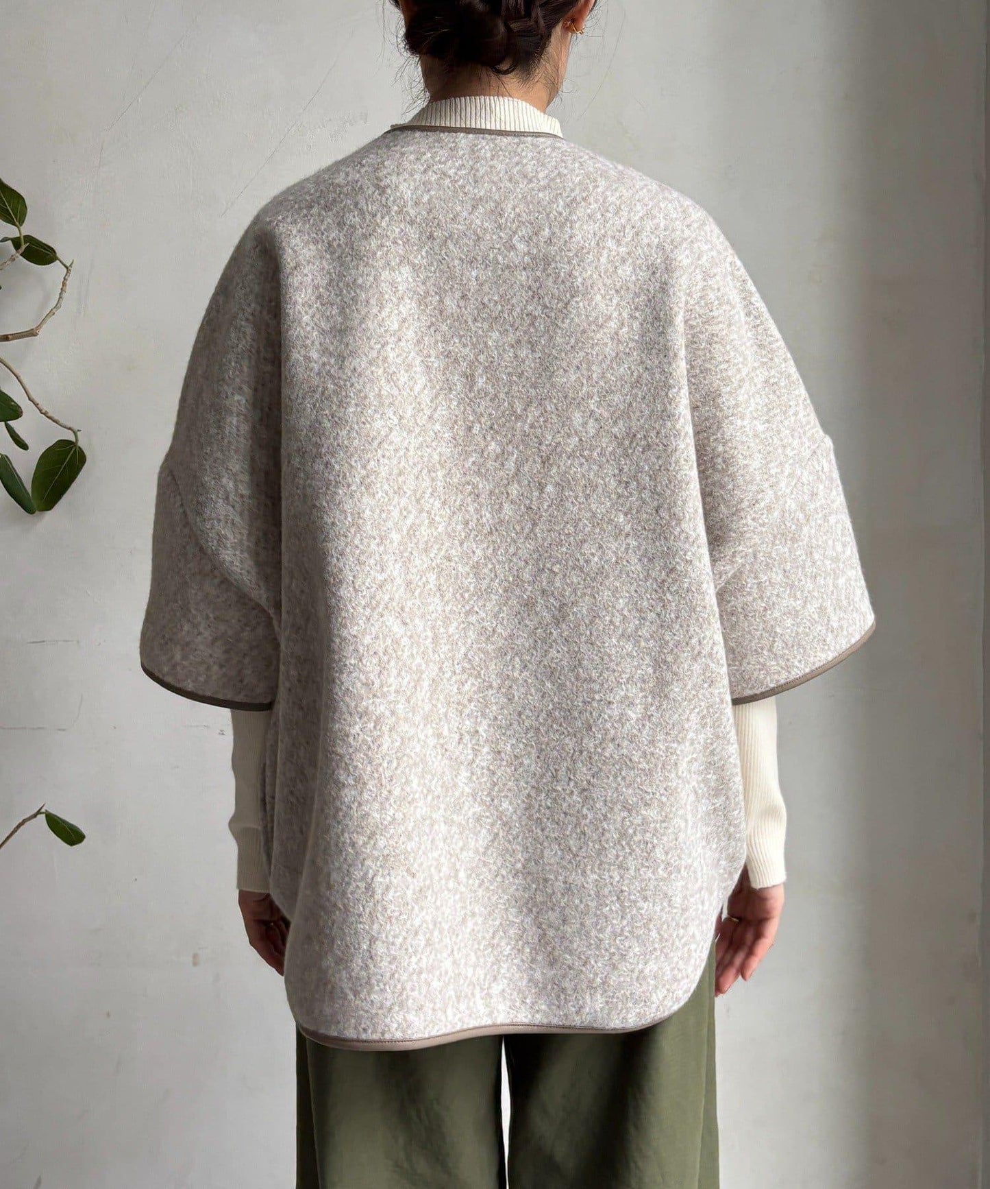 【DouDou】羊毛斗篷風外套