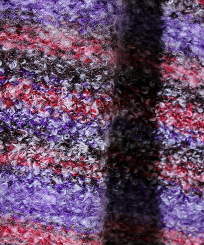 【蓬鬆立體感】漸變花呢套頭衫