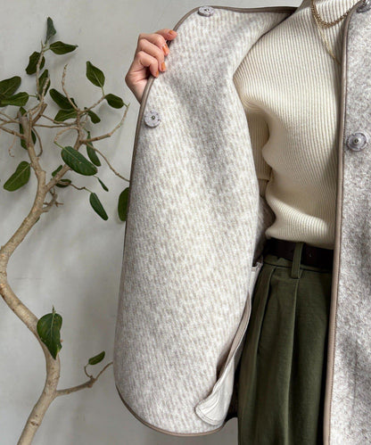 【DouDou】羊毛斗篷風外套