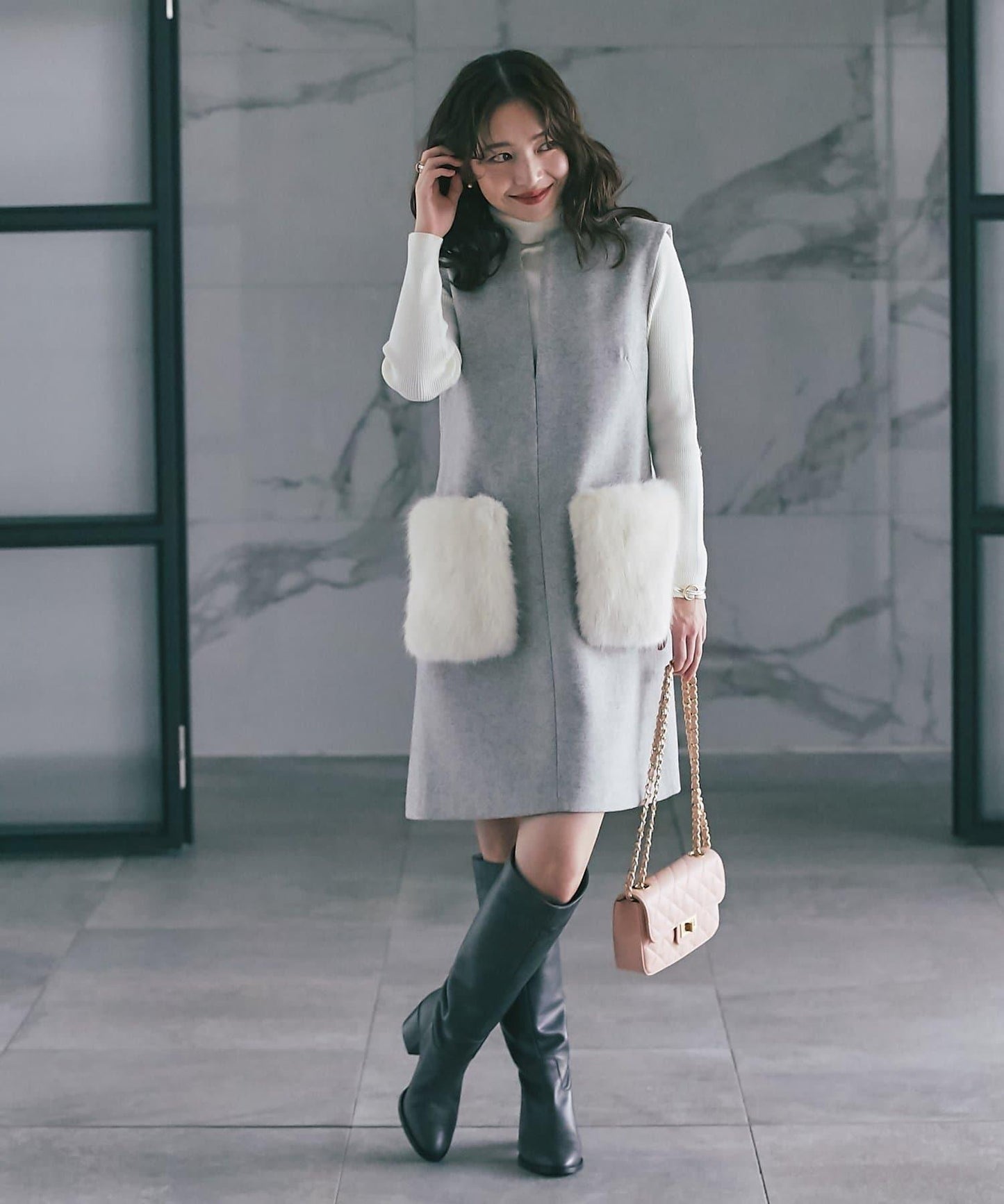 【miki監修・復刻】口袋毛絨呢夾克