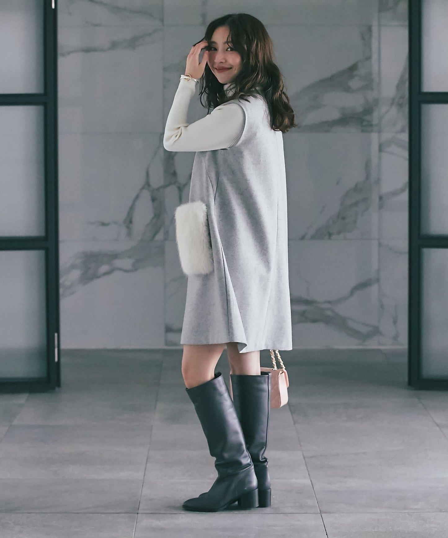 【miki監修・復刻】口袋毛絨呢夾克