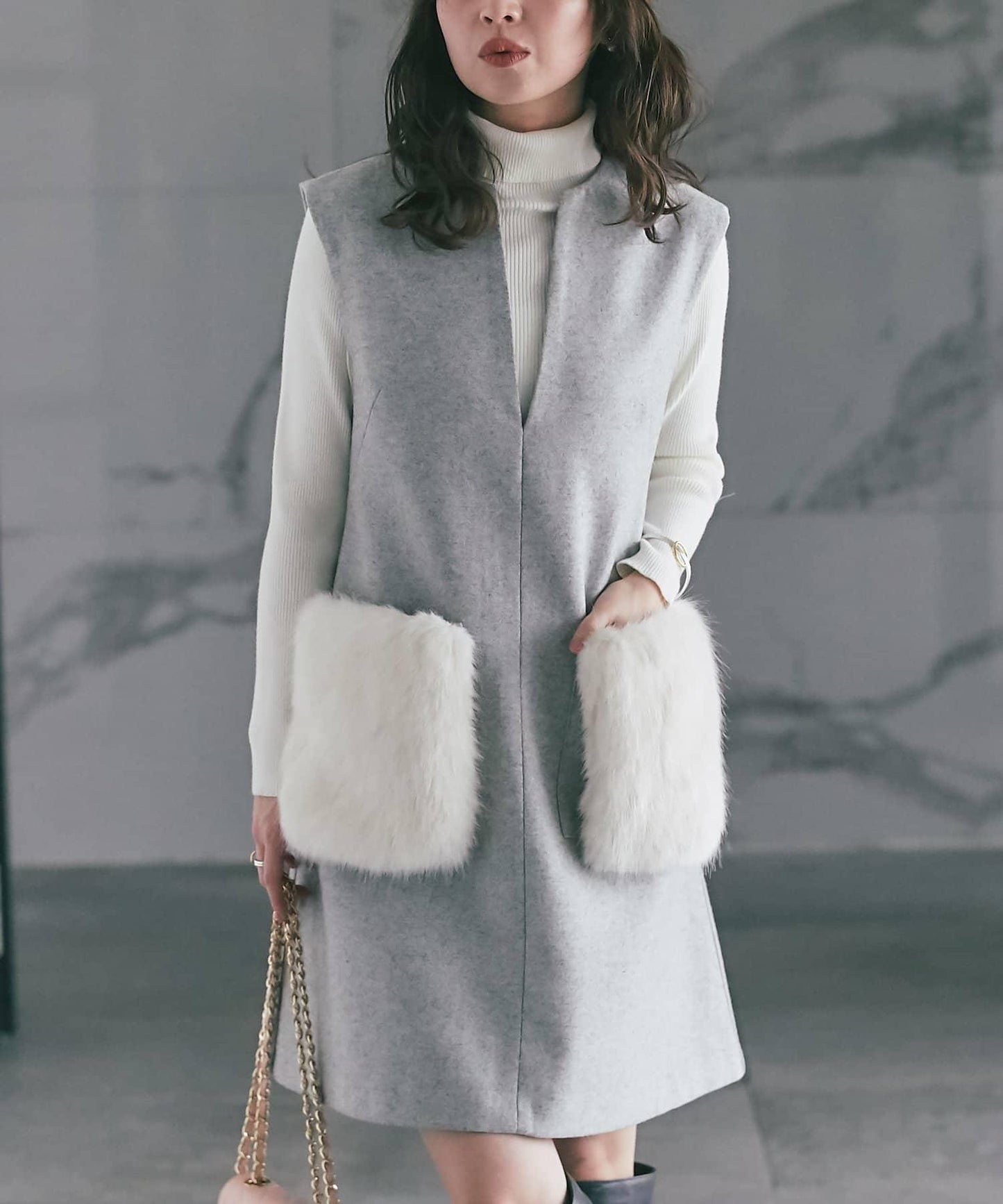 【miki監修・復刻】口袋毛絨呢夾克