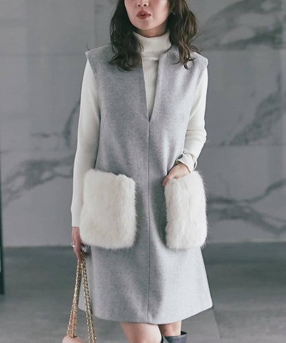 【miki監修・復刻】口袋毛絨呢夾克