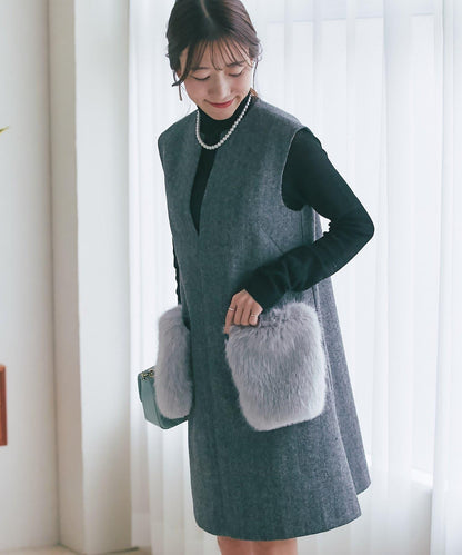 【miki監修・復刻】口袋毛絨呢夾克