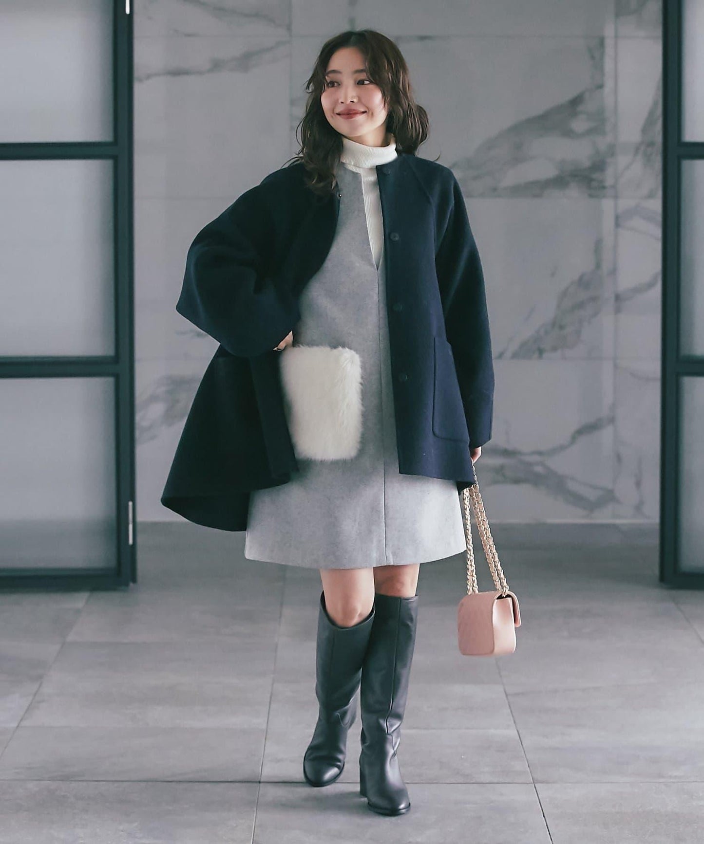 【miki監修・復刻】口袋毛絨呢夾克