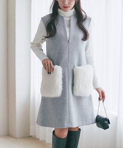 【miki監修・復刻】口袋毛絨呢夾克