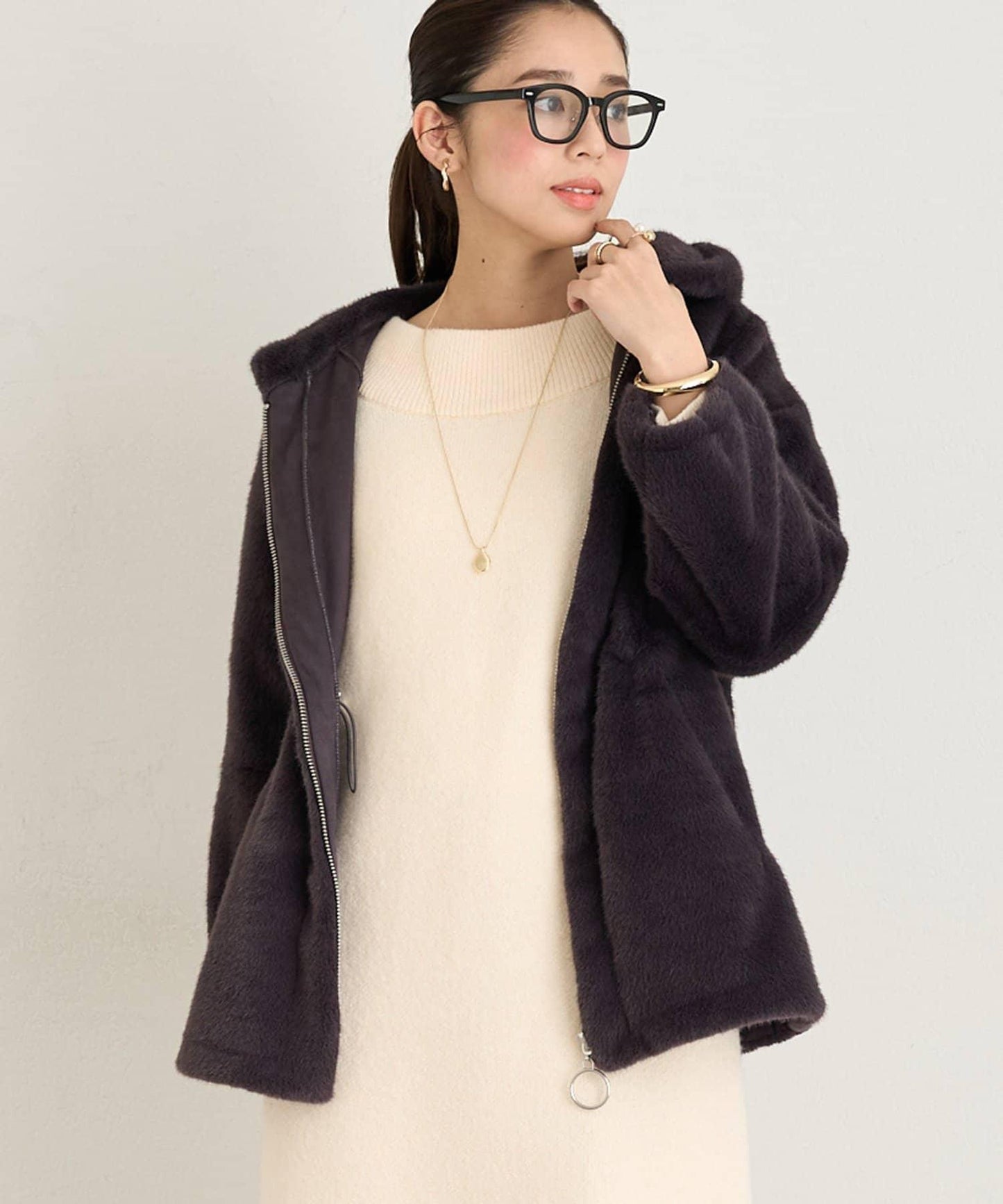 主打單品◎仿皮草大衣