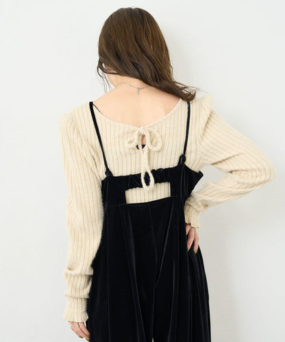 【S.M尺碼可選】B 天鵝絨揹帶褲