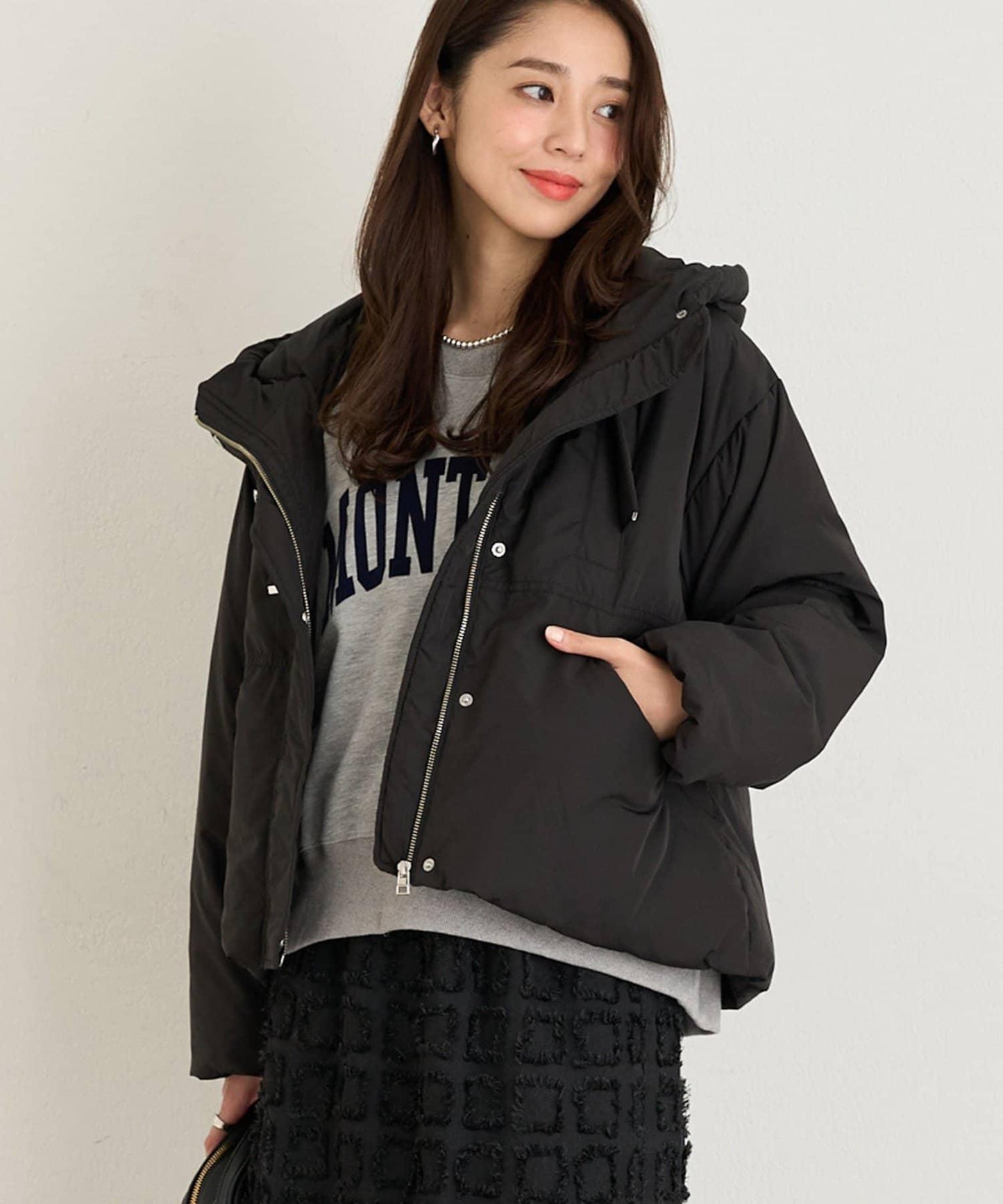 大人休閒風工裝風純羽絨