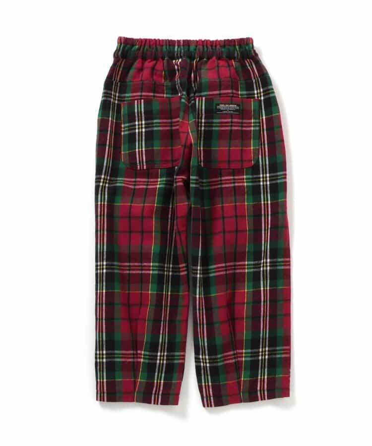 【リンク】格子長褲 10分丈