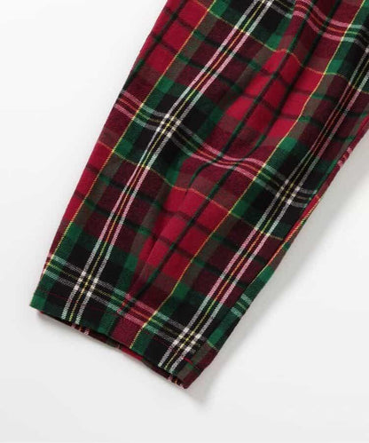 【リンク】格子長褲 10分丈