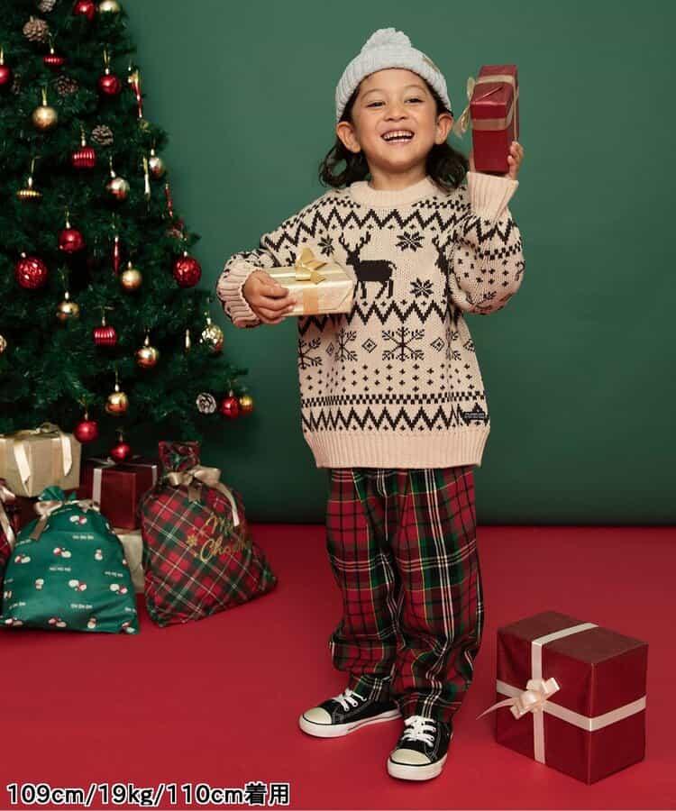 【リンク】格子長褲 10分丈