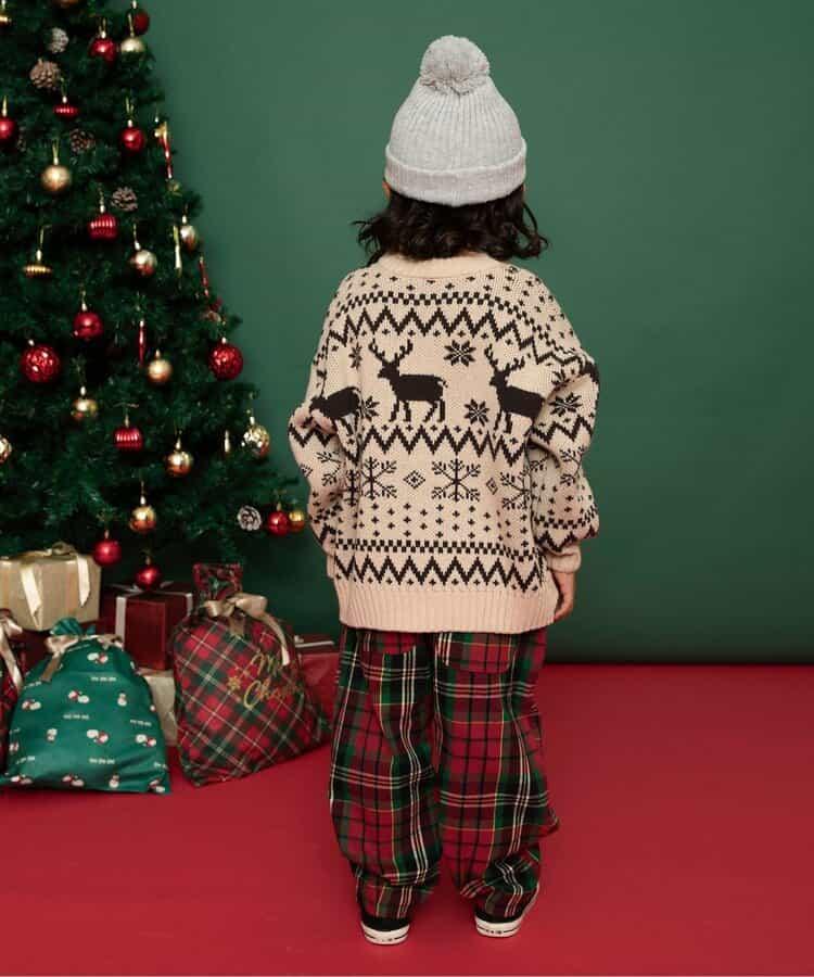 【リンク】格子長褲 10分丈