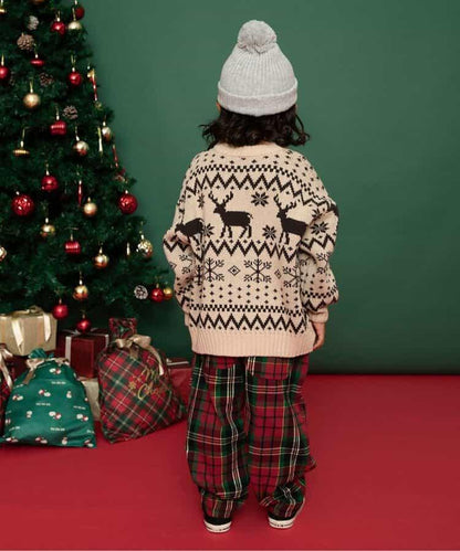 【リンク】格子長褲 10分丈