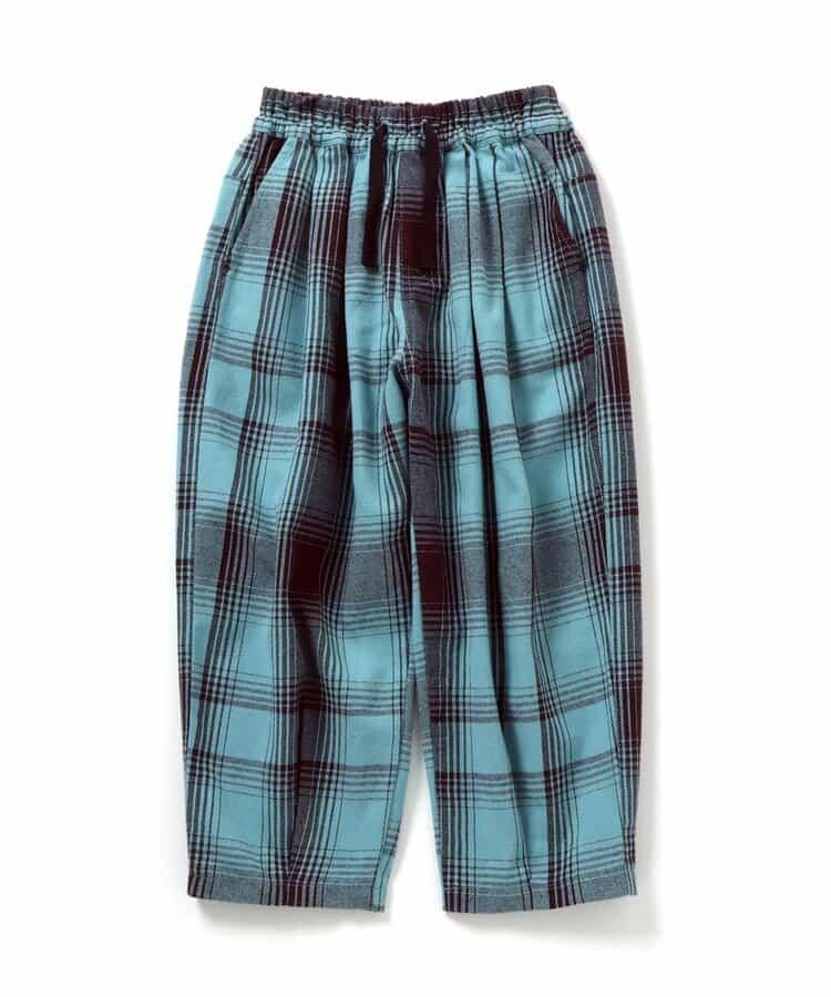 【リンク】格子長褲 10分丈