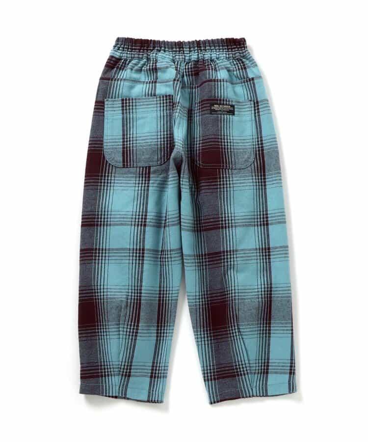 【リンク】格子長褲 10分丈