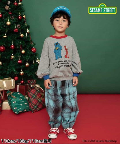 【リンク】格子長褲 10分丈