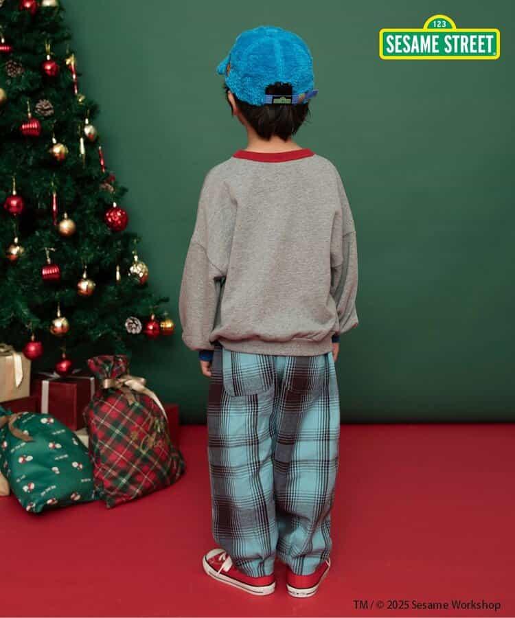 【リンク】格子長褲 10分丈