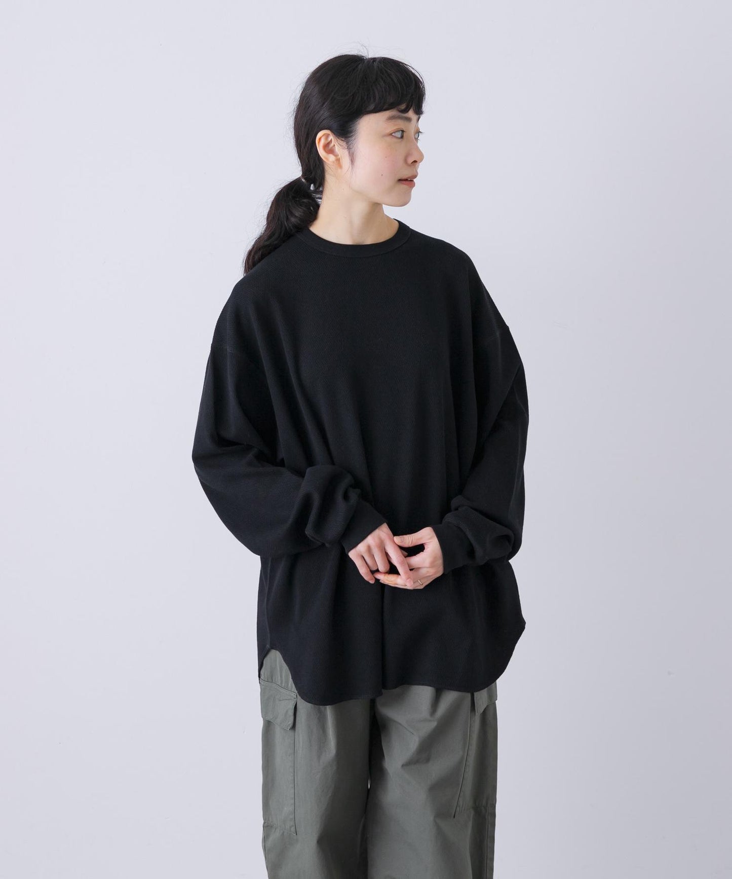 保暖圓領套頭衫