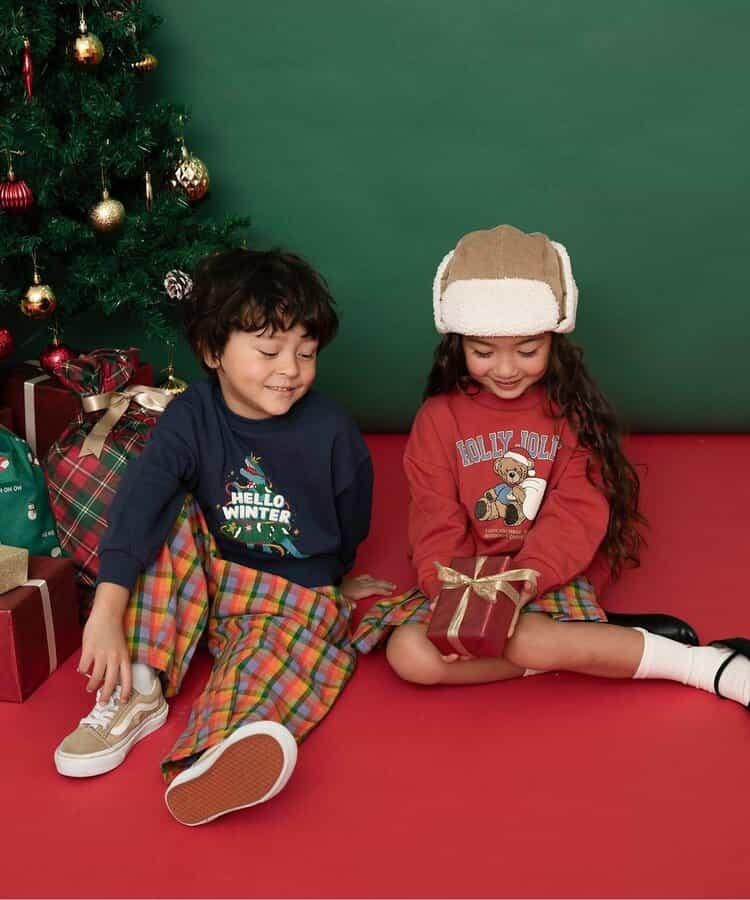 【リンク】格子長褲 10分丈