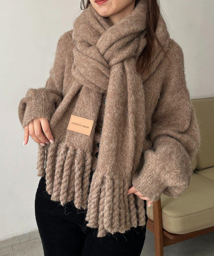 馬海毛拉絨圍巾