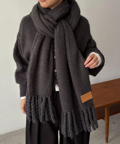 馬海毛拉絨圍巾
