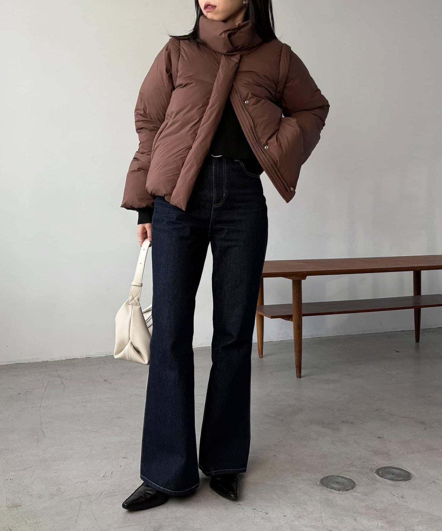 【輕量/保溫性優越】2WAY中棉羽絨夾克