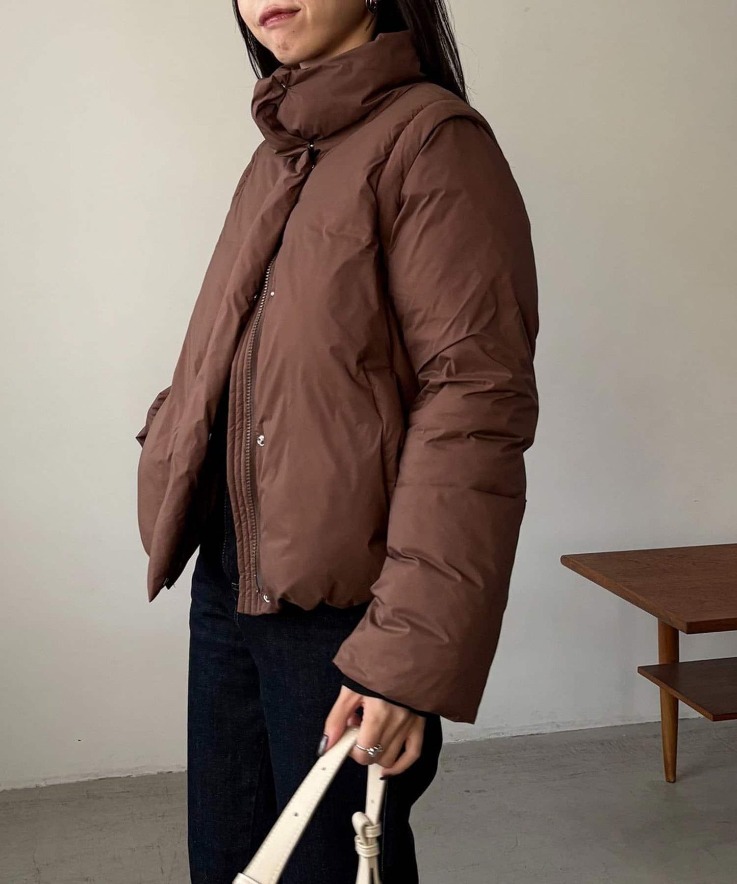 【輕量/保溫性優越】2WAY中棉羽絨夾克