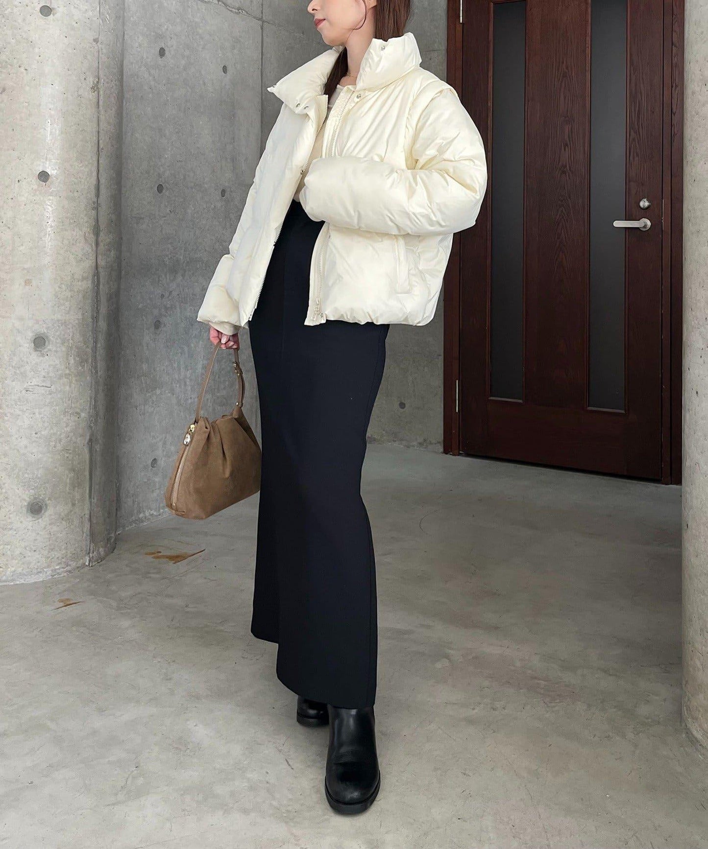 【輕量/保溫性優越】2WAY中棉羽絨夾克