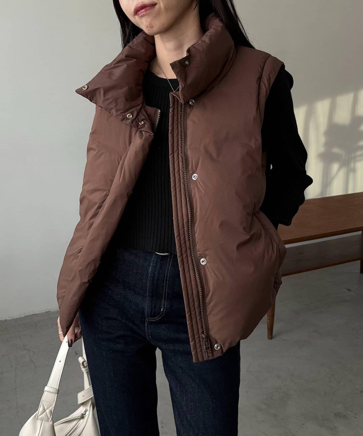 【輕量/保溫性優越】2WAY中棉羽絨夾克