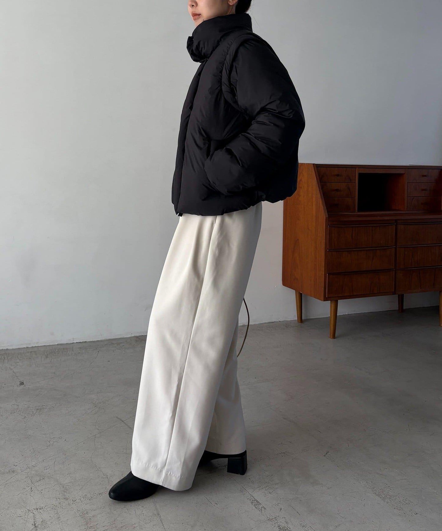 【輕量/保溫性優越】2WAY中棉羽絨夾克