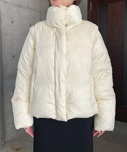 【輕量/保溫性優越】2WAY中棉羽絨夾克