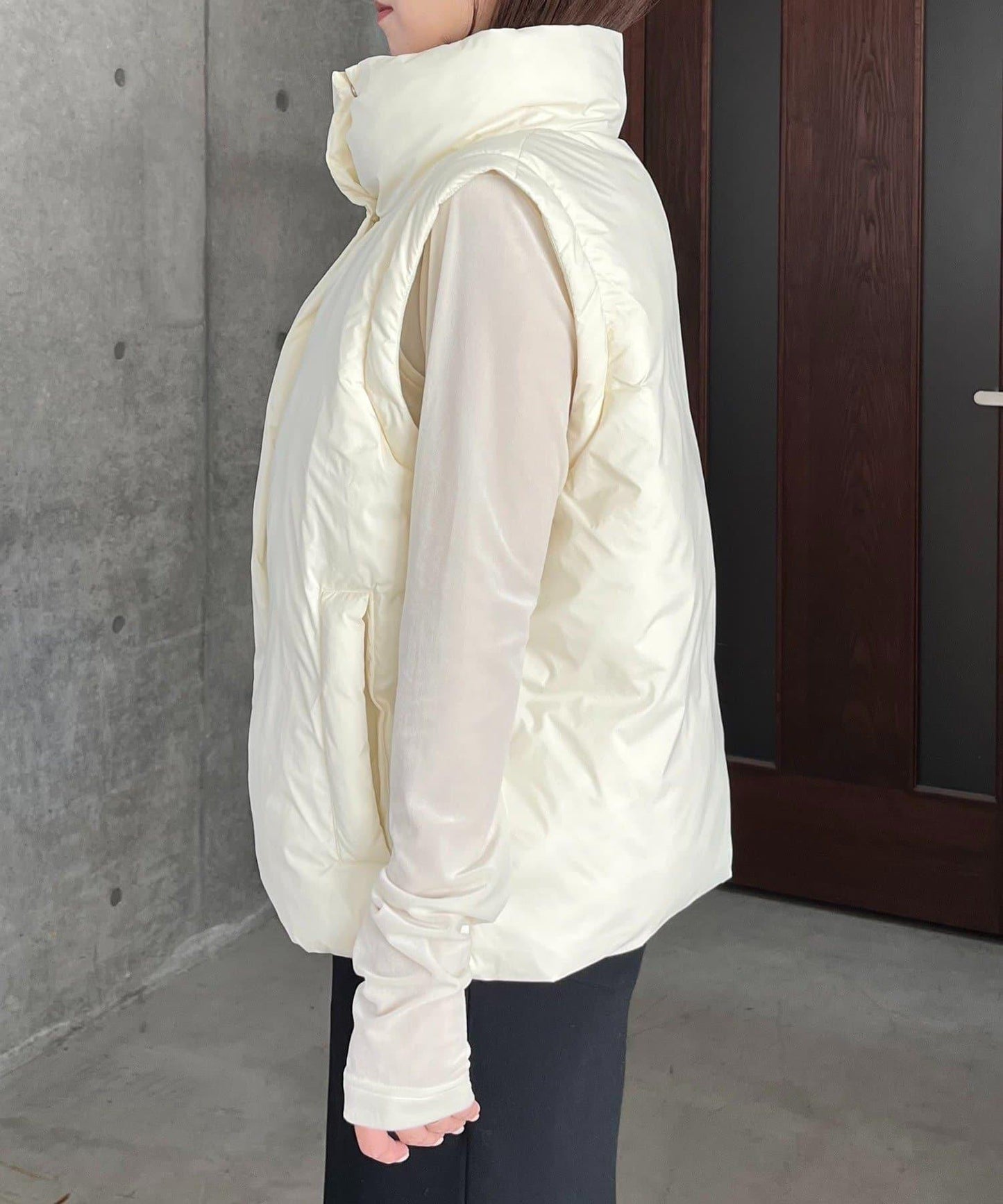 【輕量/保溫性優越】2WAY中棉羽絨夾克