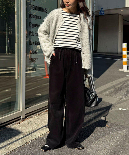 燈芯絨寬鬆休閒褲