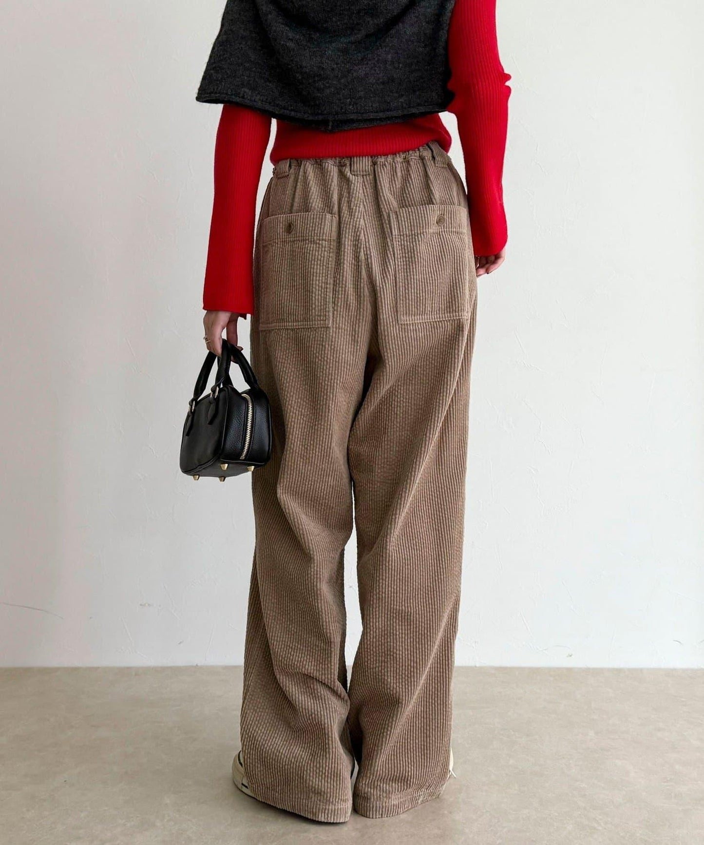 燈芯絨寬鬆休閒褲