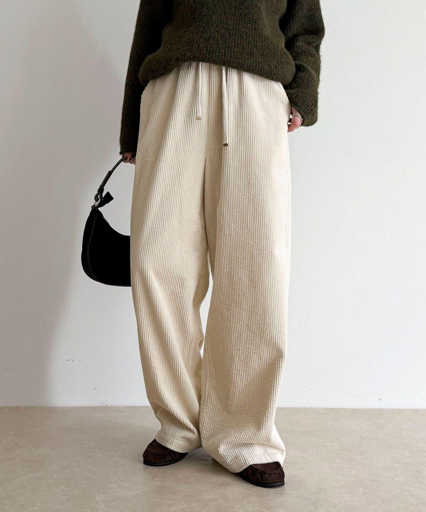 燈芯絨寬鬆休閒褲