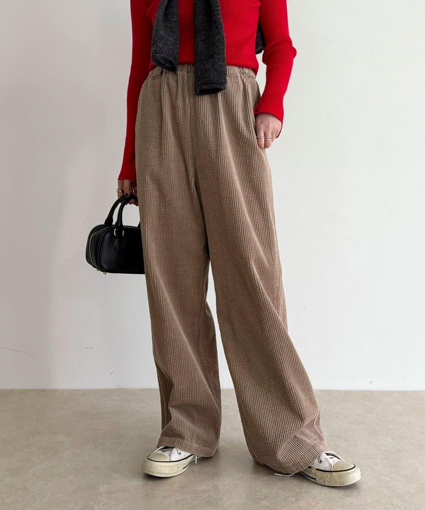 燈芯絨寬鬆休閒褲